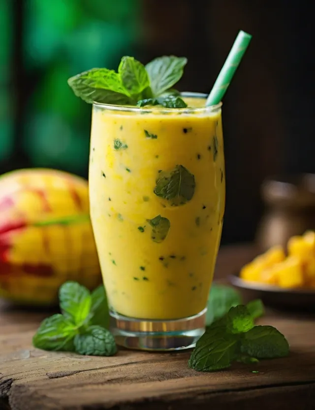 Mango-mint-lassi,mango-lassi